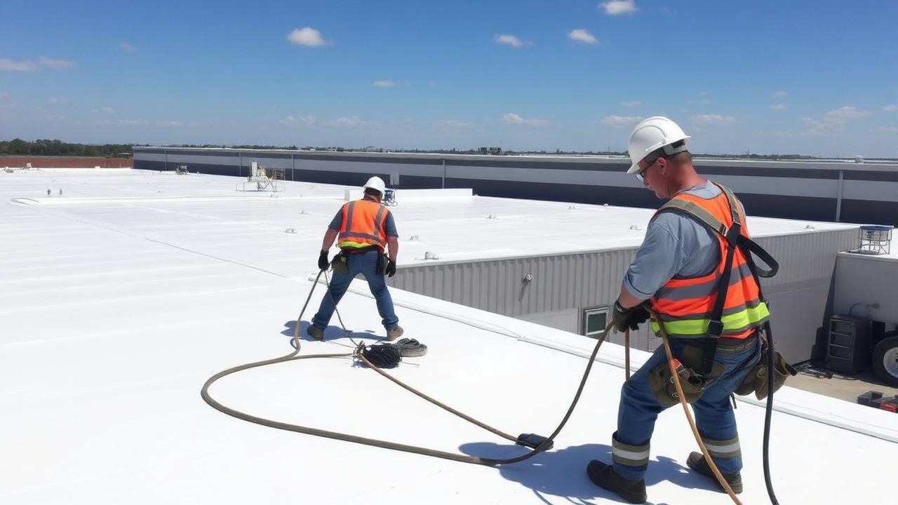 Contractor Portal — commercial roofing photo from White Roofing Systems