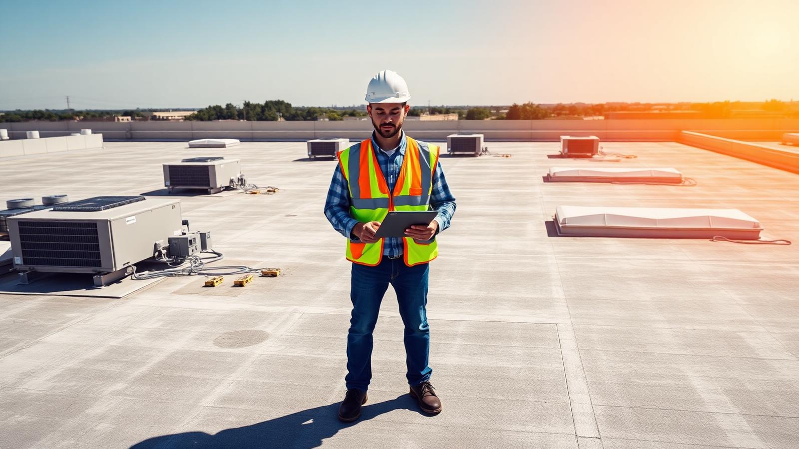 Illinois Storms — commercial roofing photo from White Roofing Systems