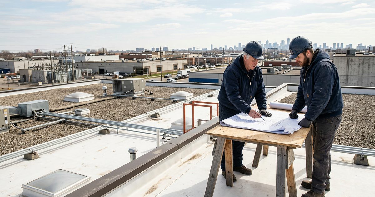 Conklin-trained commercial roofing contractor working on a rooftop — Why You Should Hire A Conklin Trained Commercial Roofing Contractor