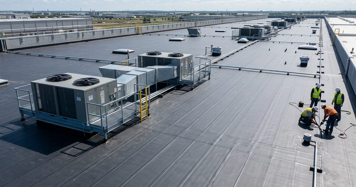 EPDM rubber membrane commercial roof seams and flashing — Pros And Cons Of EPDM As A Roofing Material