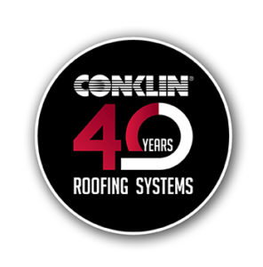 conklin roofing logo 40 years, conklin roof coatings